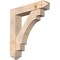 Ekena Millwork Merced Arts and Crafts Smooth Bracket w/ Offset Brace, Douglas Fir, 7 1/2"W x 36"D x 40"H BKT0806X36X40MRC03SDF - alternate 1